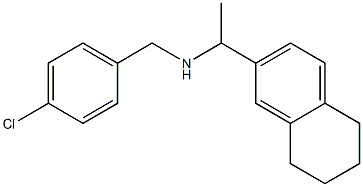 [(4-chlorophenyl)methyl][1-(5,6,7,8-tetrahydronaphthalen-2-yl)ethyl]amine Struktur