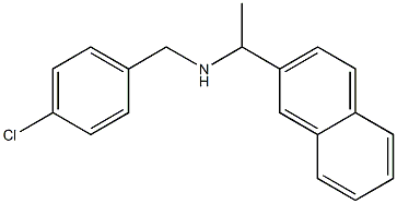 [(4-chlorophenyl)methyl][1-(naphthalen-2-yl)ethyl]amine 化学構造式