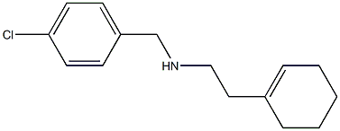 [(4-chlorophenyl)methyl][2-(cyclohex-1-en-1-yl)ethyl]amine,,结构式