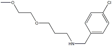[(4-chlorophenyl)methyl][3-(2-methoxyethoxy)propyl]amine 化学構造式