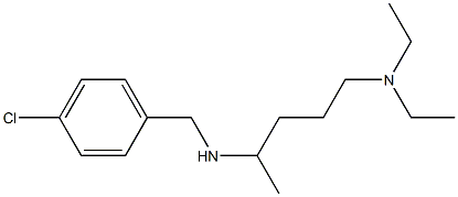 [(4-chlorophenyl)methyl][5-(diethylamino)pentan-2-yl]amine Structure