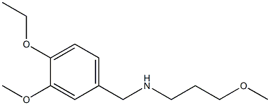 [(4-ethoxy-3-methoxyphenyl)methyl](3-methoxypropyl)amine 化学構造式