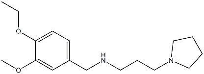 [(4-ethoxy-3-methoxyphenyl)methyl][3-(pyrrolidin-1-yl)propyl]amine Structure