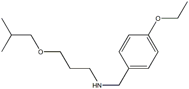 [(4-ethoxyphenyl)methyl][3-(2-methylpropoxy)propyl]amine Structure