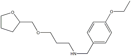 [(4-ethoxyphenyl)methyl][3-(oxolan-2-ylmethoxy)propyl]amine Structure