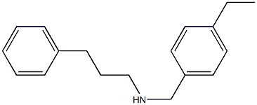 [(4-ethylphenyl)methyl](3-phenylpropyl)amine Structure