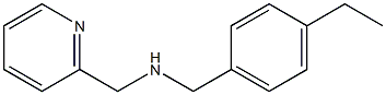 [(4-ethylphenyl)methyl](pyridin-2-ylmethyl)amine 结构式