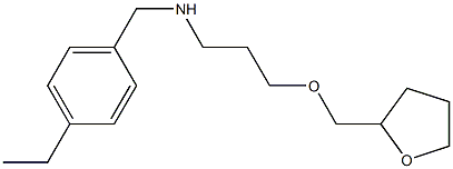 [(4-ethylphenyl)methyl][3-(oxolan-2-ylmethoxy)propyl]amine Struktur