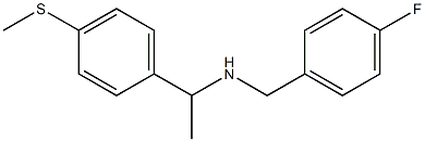 [(4-fluorophenyl)methyl]({1-[4-(methylsulfanyl)phenyl]ethyl})amine Structure