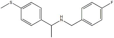 [(4-fluorophenyl)methyl]({1-[4-(methylsulfanyl)phenyl]ethyl})amine Struktur