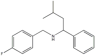 [(4-fluorophenyl)methyl](3-methyl-1-phenylbutyl)amine 结构式