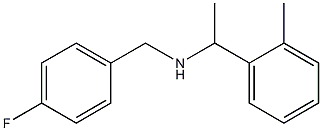 [(4-fluorophenyl)methyl][1-(2-methylphenyl)ethyl]amine Structure