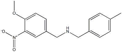 [(4-methoxy-3-nitrophenyl)methyl][(4-methylphenyl)methyl]amine Struktur