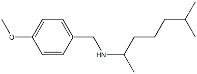 [(4-methoxyphenyl)methyl](6-methylheptan-2-yl)amine Structure