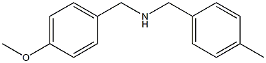 [(4-methoxyphenyl)methyl][(4-methylphenyl)methyl]amine,,结构式