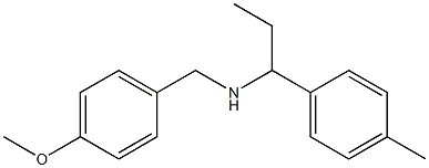 [(4-methoxyphenyl)methyl][1-(4-methylphenyl)propyl]amine Structure