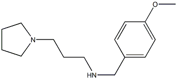 [(4-methoxyphenyl)methyl][3-(pyrrolidin-1-yl)propyl]amine,,结构式