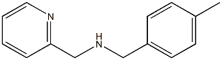 [(4-methylphenyl)methyl](pyridin-2-ylmethyl)amine Structure