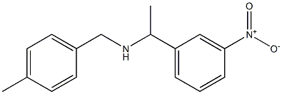 [(4-methylphenyl)methyl][1-(3-nitrophenyl)ethyl]amine,,结构式