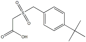 [(4-tert-butylbenzyl)sulfonyl]acetic acid Structure
