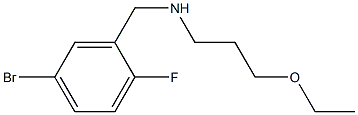 [(5-bromo-2-fluorophenyl)methyl](3-ethoxypropyl)amine Structure