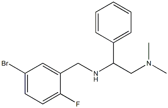 [(5-bromo-2-fluorophenyl)methyl][2-(dimethylamino)-1-phenylethyl]amine 结构式