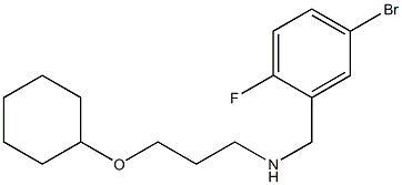 [(5-bromo-2-fluorophenyl)methyl][3-(cyclohexyloxy)propyl]amine Structure