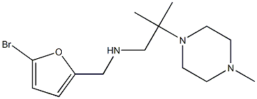 [(5-bromofuran-2-yl)methyl][2-methyl-2-(4-methylpiperazin-1-yl)propyl]amine,,结构式