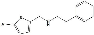 [(5-bromothiophen-2-yl)methyl](2-phenylethyl)amine 化学構造式