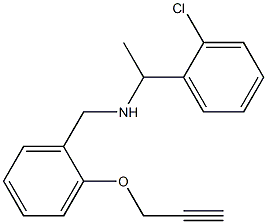  [1-(2-chlorophenyl)ethyl]({[2-(prop-2-yn-1-yloxy)phenyl]methyl})amine