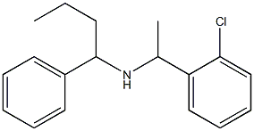 [1-(2-chlorophenyl)ethyl](1-phenylbutyl)amine,,结构式