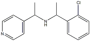 [1-(2-chlorophenyl)ethyl][1-(pyridin-4-yl)ethyl]amine Structure