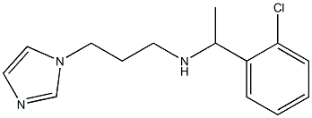 [1-(2-chlorophenyl)ethyl][3-(1H-imidazol-1-yl)propyl]amine,,结构式