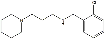 [1-(2-chlorophenyl)ethyl][3-(piperidin-1-yl)propyl]amine Structure