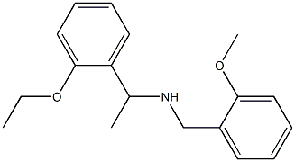 [1-(2-ethoxyphenyl)ethyl][(2-methoxyphenyl)methyl]amine Struktur