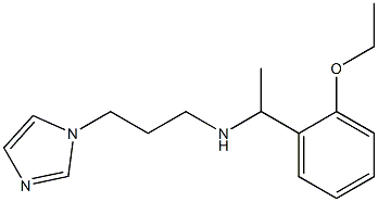 [1-(2-ethoxyphenyl)ethyl][3-(1H-imidazol-1-yl)propyl]amine Structure