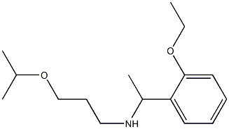 [1-(2-ethoxyphenyl)ethyl][3-(propan-2-yloxy)propyl]amine Struktur