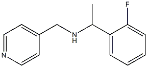 [1-(2-fluorophenyl)ethyl](pyridin-4-ylmethyl)amine Structure