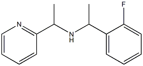 [1-(2-fluorophenyl)ethyl][1-(pyridin-2-yl)ethyl]amine 结构式
