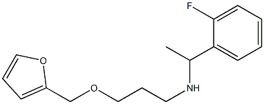 [1-(2-fluorophenyl)ethyl][3-(furan-2-ylmethoxy)propyl]amine Structure