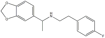 [1-(2H-1,3-benzodioxol-5-yl)ethyl][2-(4-fluorophenyl)ethyl]amine Structure