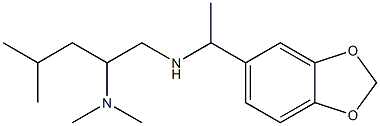 [1-(2H-1,3-benzodioxol-5-yl)ethyl][2-(dimethylamino)-4-methylpentyl]amine Structure