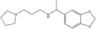 [1-(2H-1,3-benzodioxol-5-yl)ethyl][3-(pyrrolidin-1-yl)propyl]amine Struktur