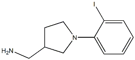 [1-(2-iodophenyl)pyrrolidin-3-yl]methanamine Struktur