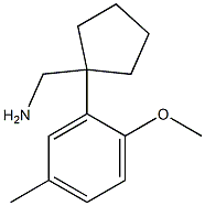 [1-(2-methoxy-5-methylphenyl)cyclopentyl]methanamine Structure