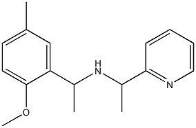 [1-(2-methoxy-5-methylphenyl)ethyl][1-(pyridin-2-yl)ethyl]amine Structure