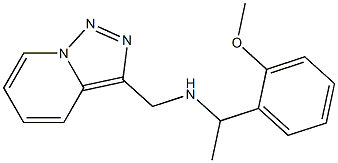 [1-(2-methoxyphenyl)ethyl]({[1,2,4]triazolo[3,4-a]pyridin-3-ylmethyl})amine,,结构式