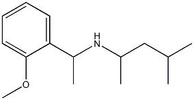 [1-(2-methoxyphenyl)ethyl](4-methylpentan-2-yl)amine Struktur