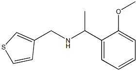 [1-(2-methoxyphenyl)ethyl](thiophen-3-ylmethyl)amine,,结构式