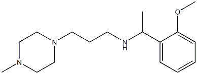 [1-(2-methoxyphenyl)ethyl][3-(4-methylpiperazin-1-yl)propyl]amine,,结构式